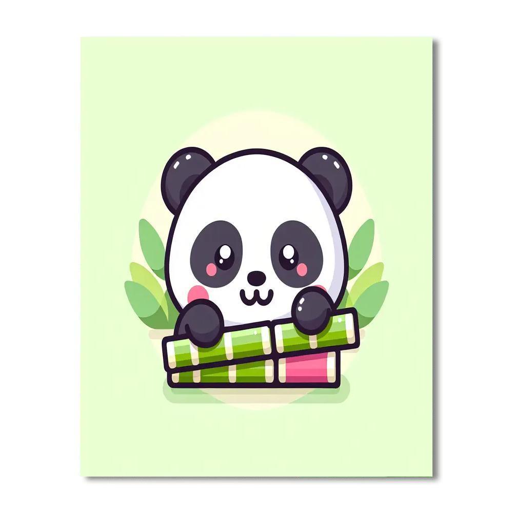Playful Little Panda Paint By Number