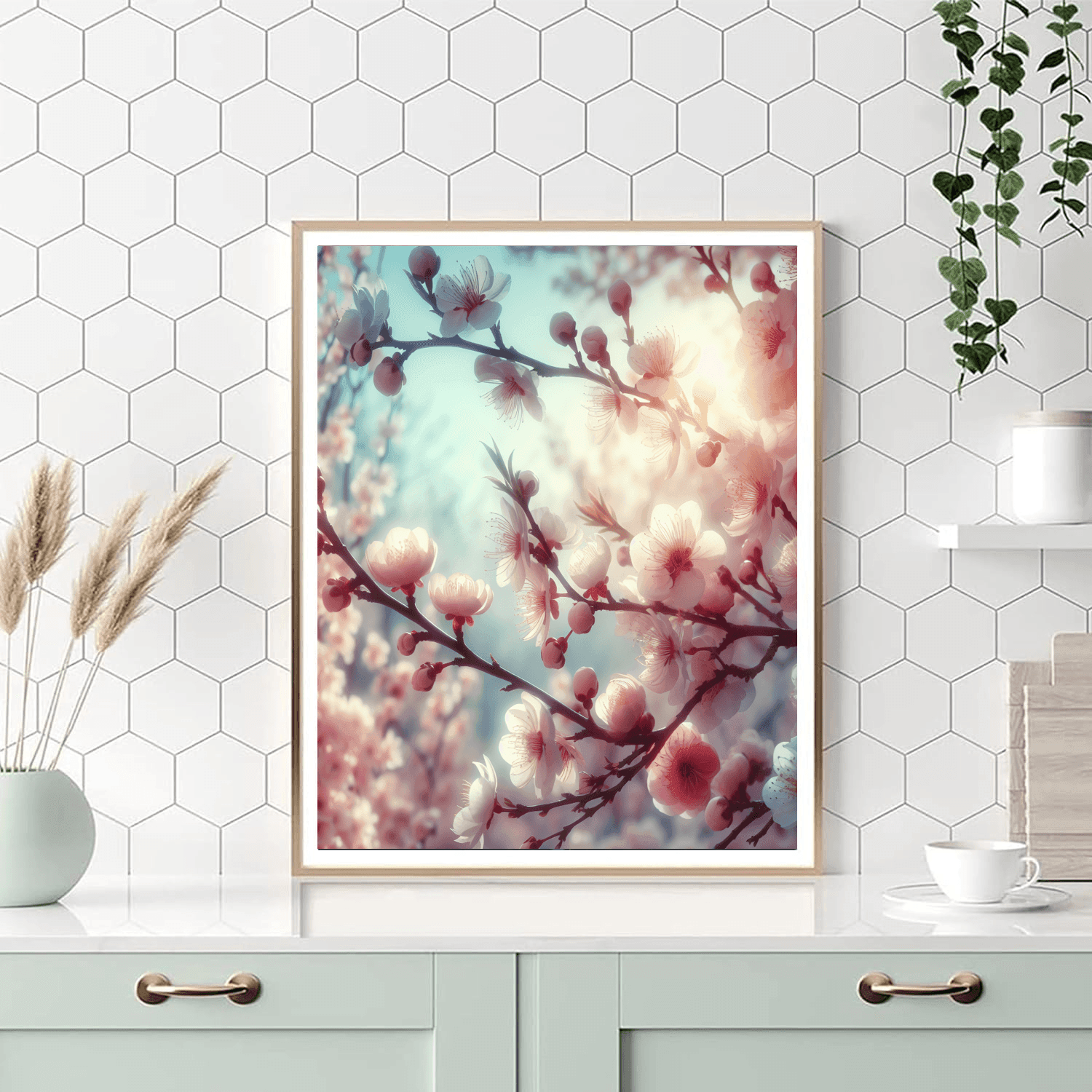 Gentle Springtime Blossoms Painting Number Kit