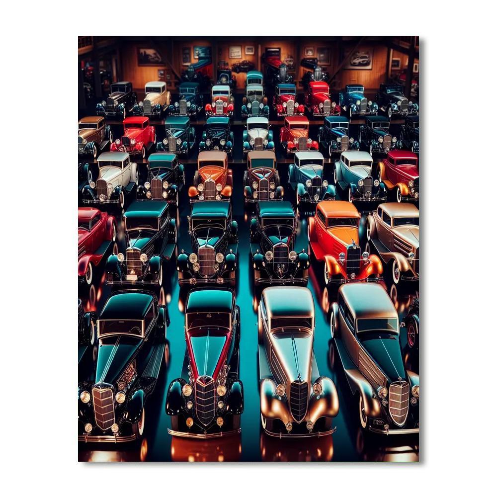 Classic Car Collection Numbered Painting Kits