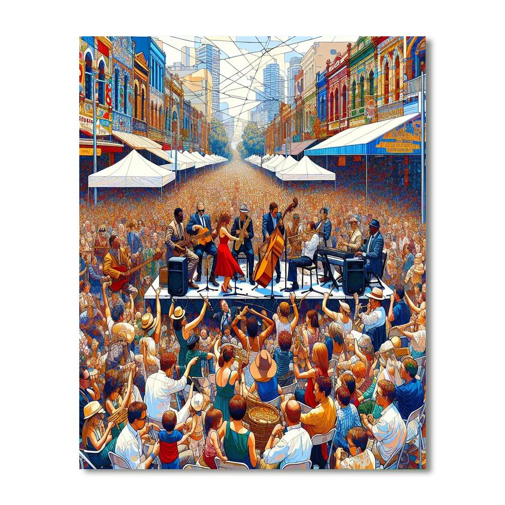Jazz & Heritage Festival - Australia Paint By Color