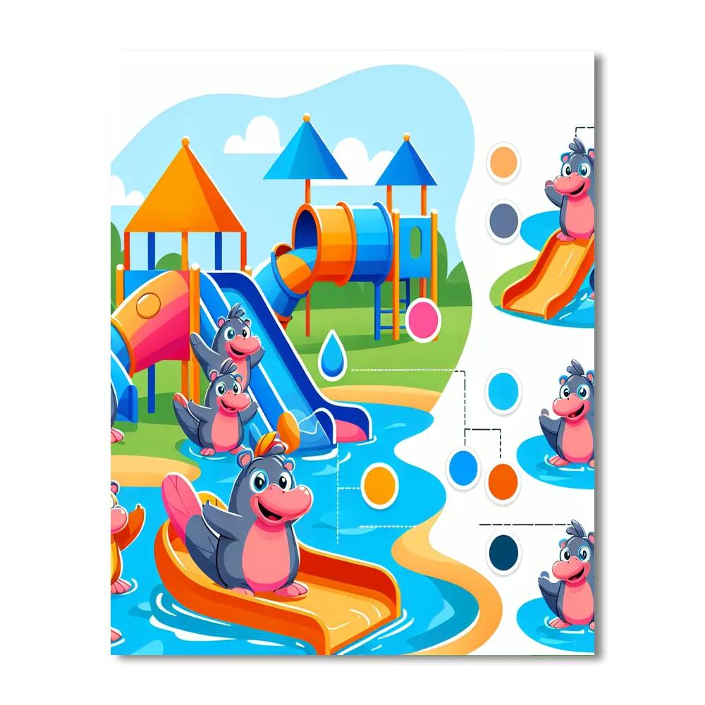 Playful Platypus Playground Numbered Painting Kits