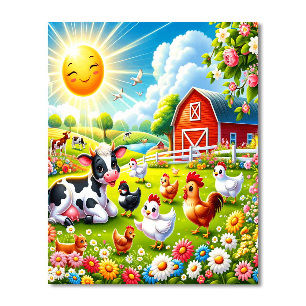 Sunny Days On The Farm Paint By Number