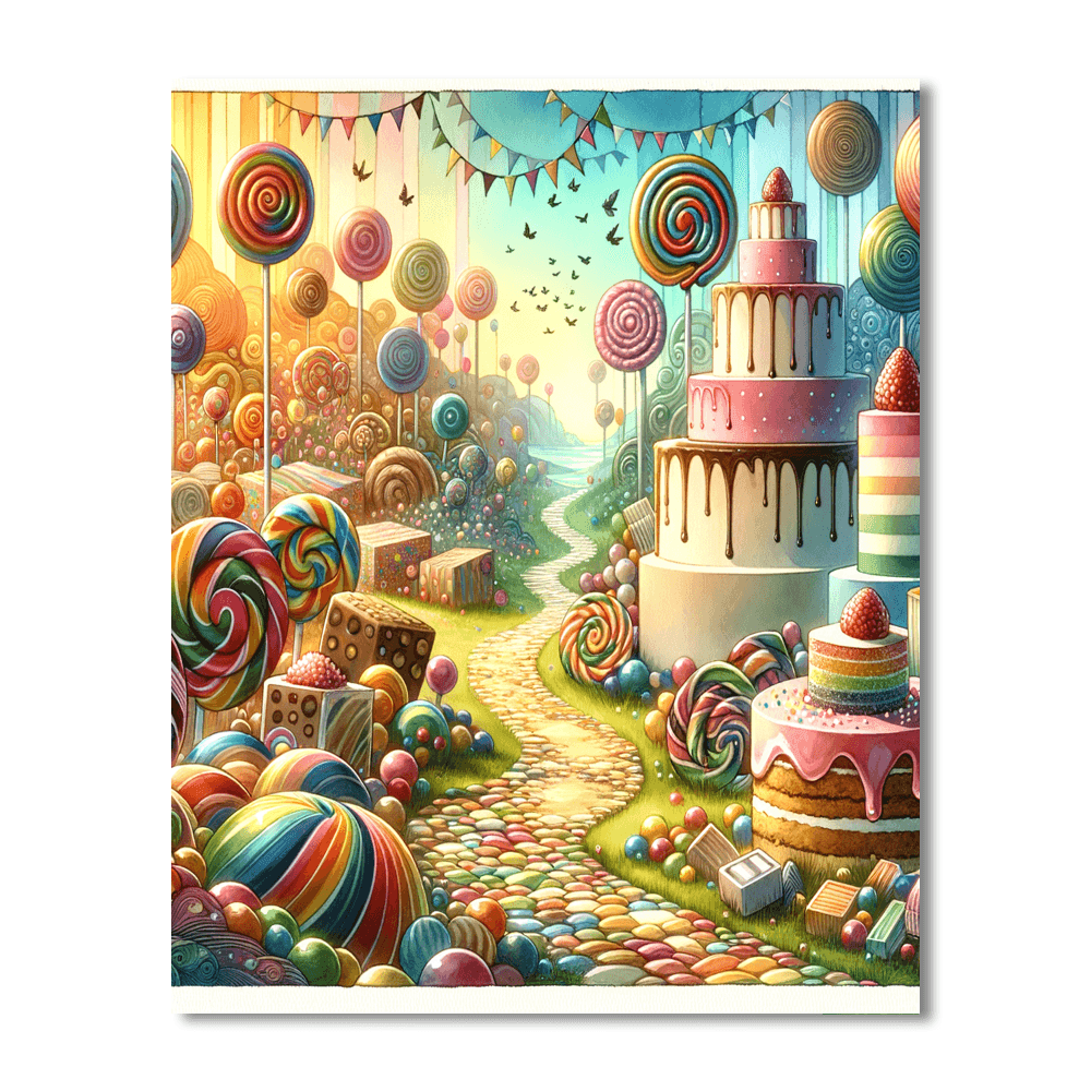 Adventures In Candy Land Paint By Numbers Kits