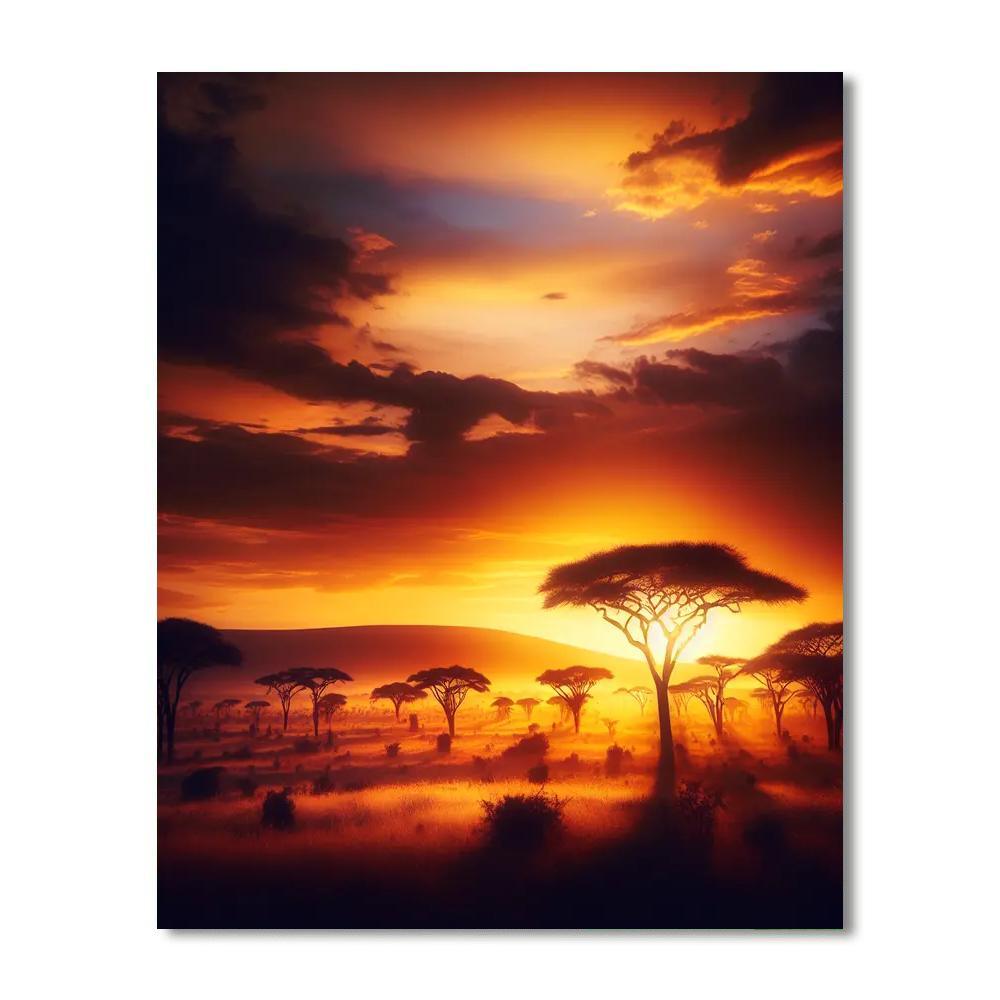 Savannah Sunset Expedition Numbered Painting Kits