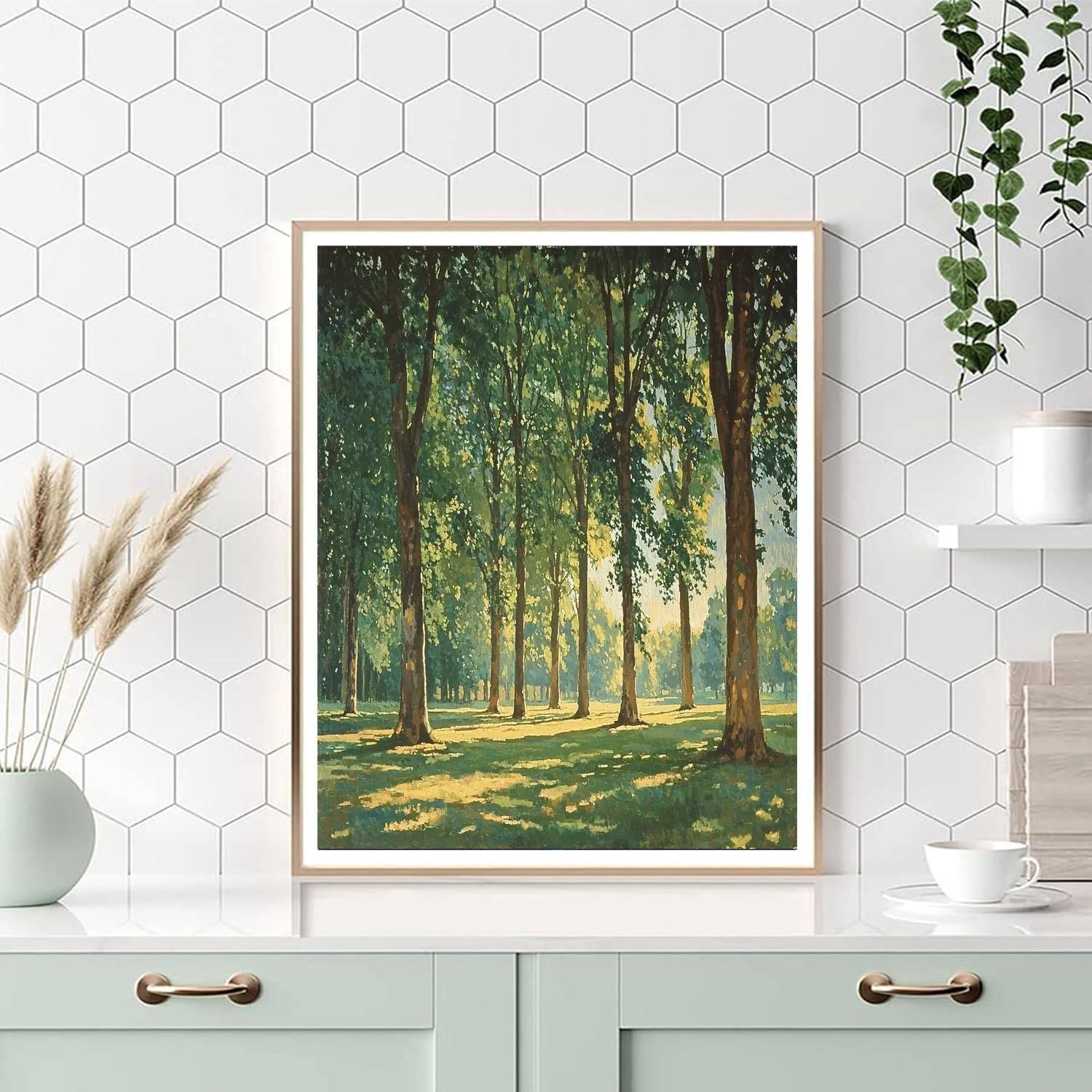 Paul Cézanne Inspired Light Through The Trees  Painting By Numbers Kit