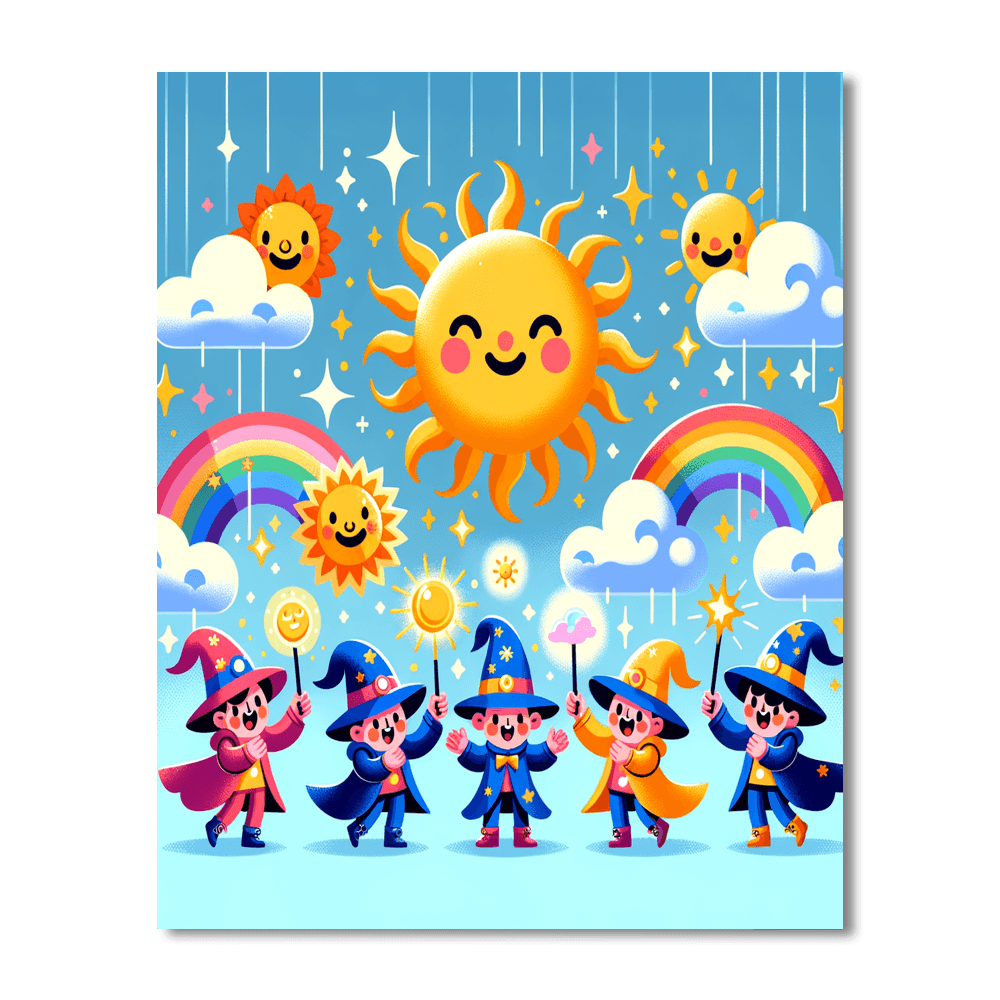 Wonderous Weather Wizards DIY Paint By Numbers