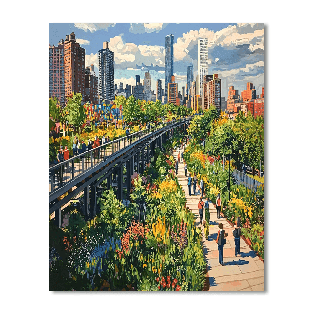 The High Line - New York Number Painting