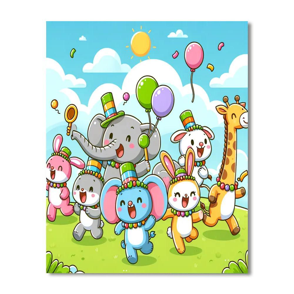 Wonderland Animal Parade Paint By Numbers
