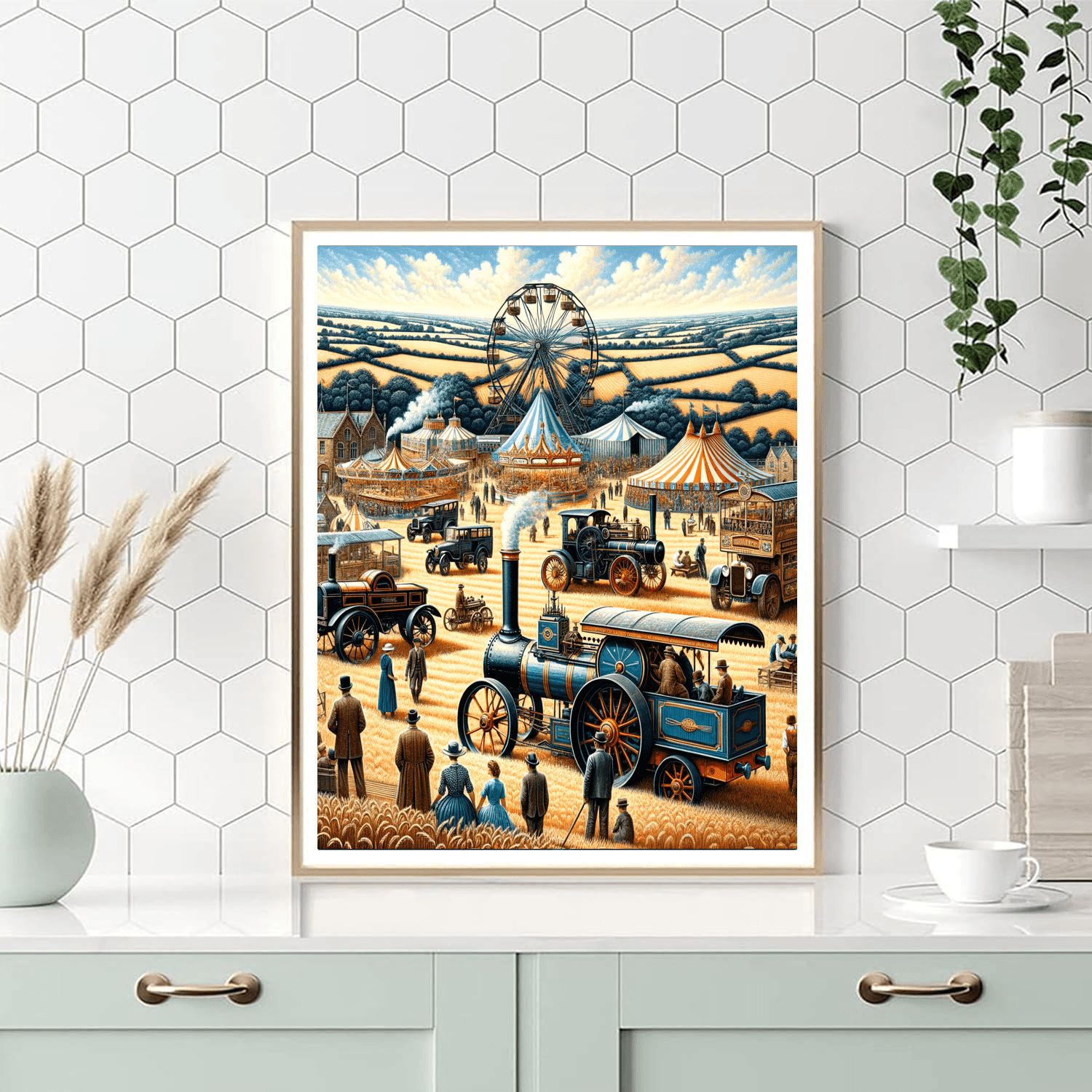 The Great Dorset Steam Fair - Dorset Painting By Numbers Kit