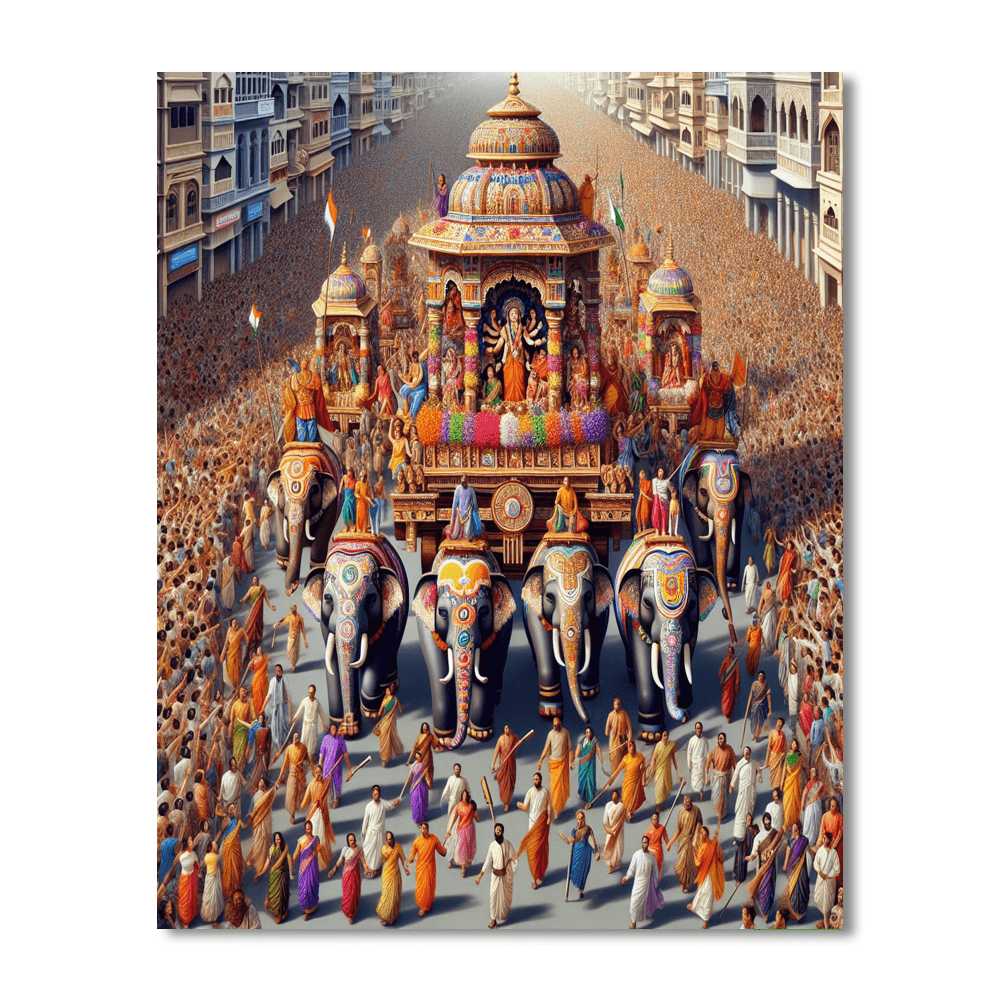 Rath Yatra - Odisha Paint By Numbers