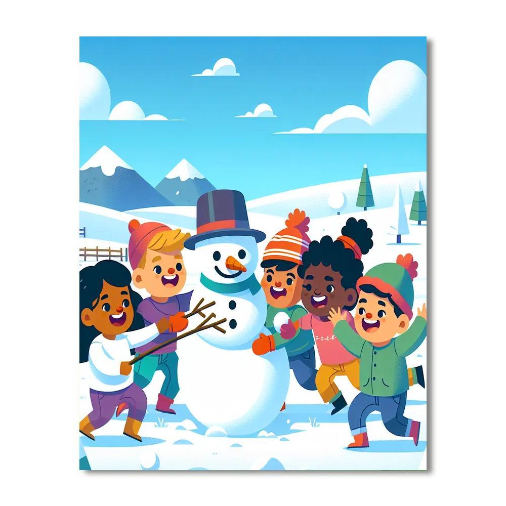 Snowy Day Fun Numbered Painting Kits