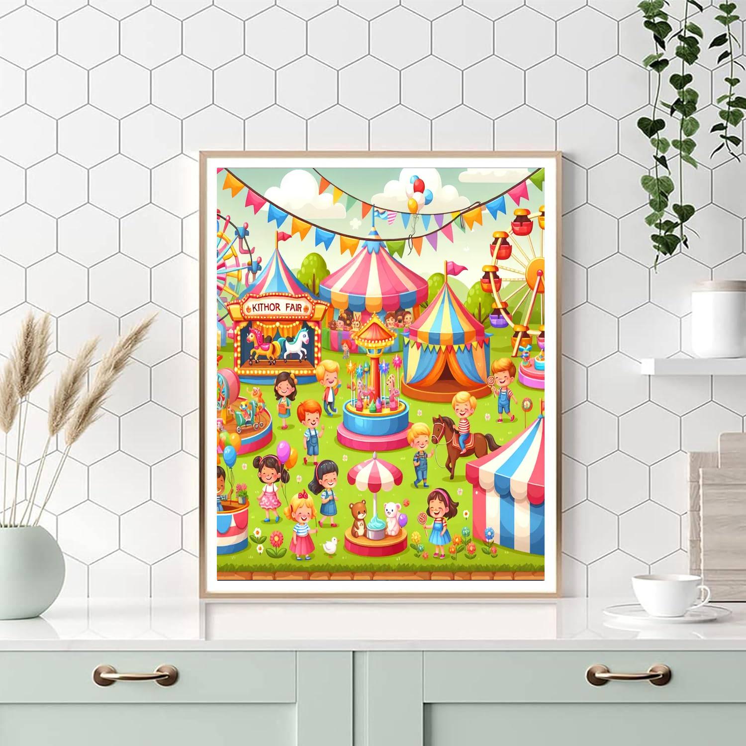 Adventure At The Fair Number Painting