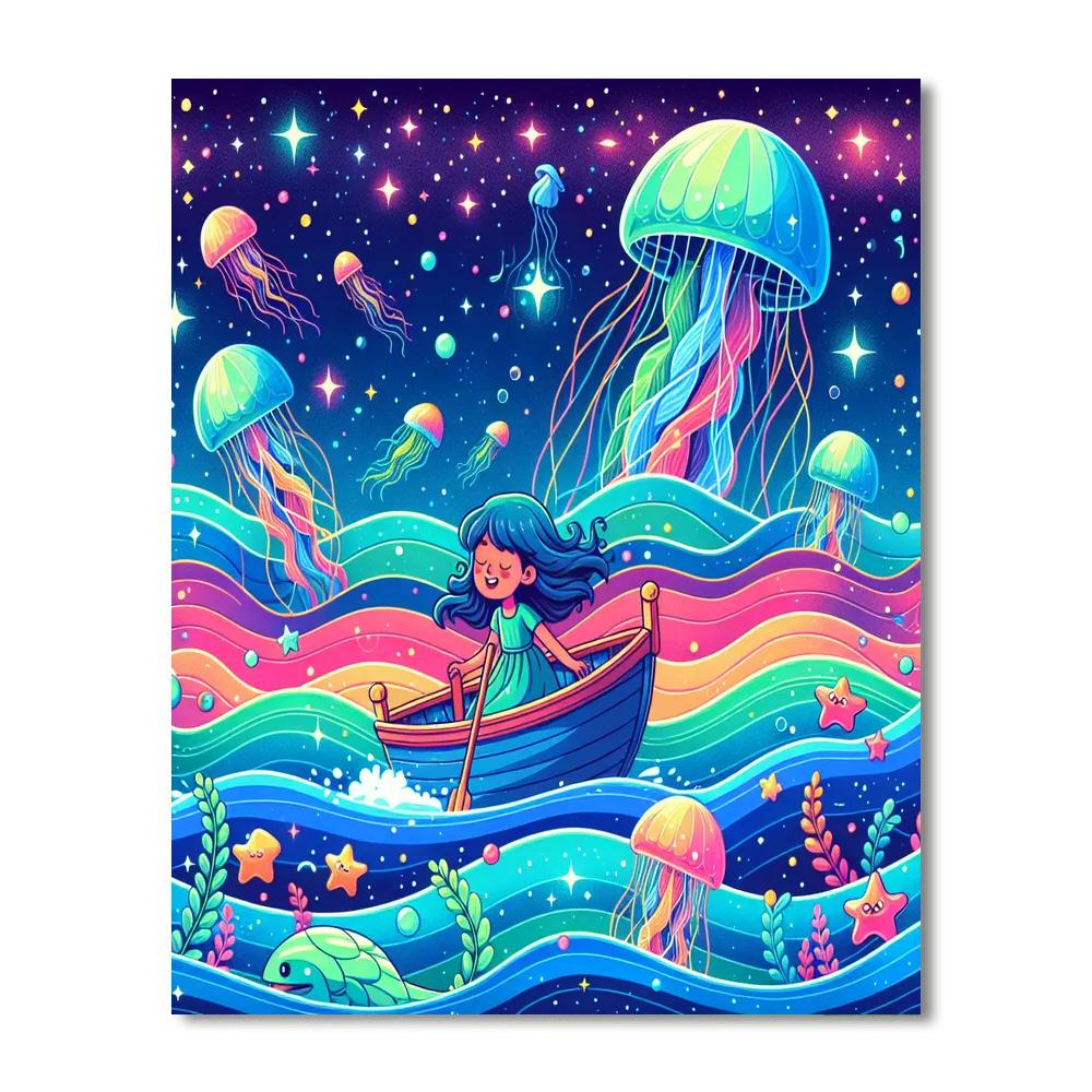 Enchanted Ocean Odyssey Painting Number Kit