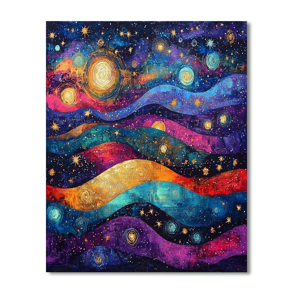 Frida Kahlo Inspired Cosmic Vibrations  Painting Number Kit