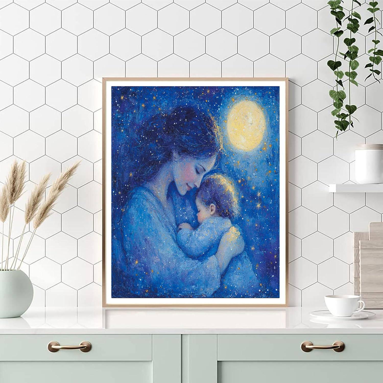 Mother's Joyful Lullaby Painting Number Kit