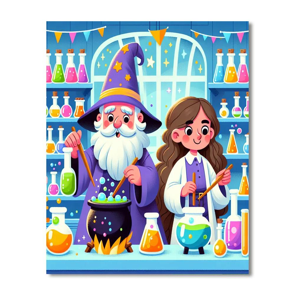 Magical Potion Masters Paint By Numbers Kits