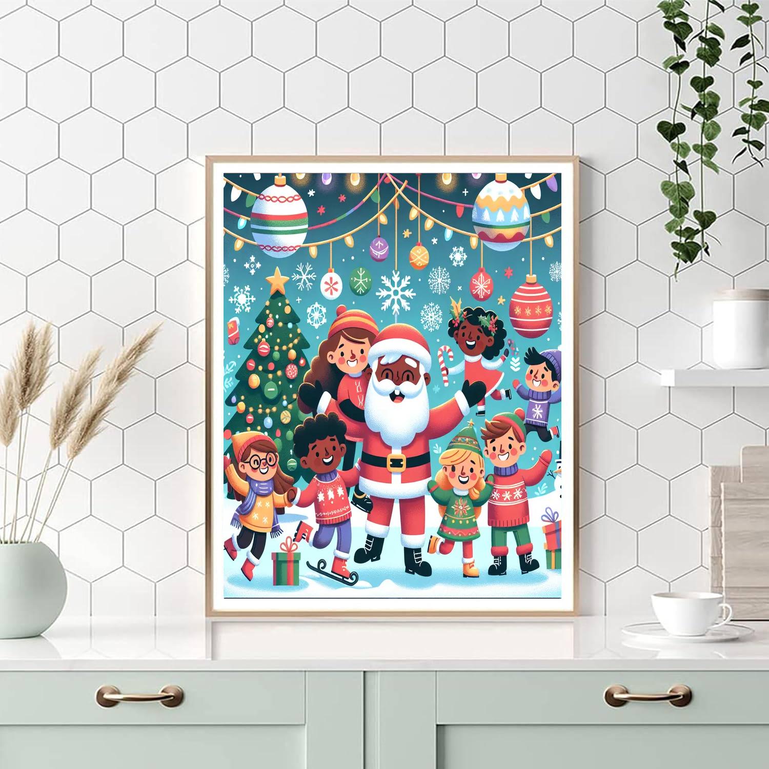 Whimsical Holiday Cheer Paint By Color