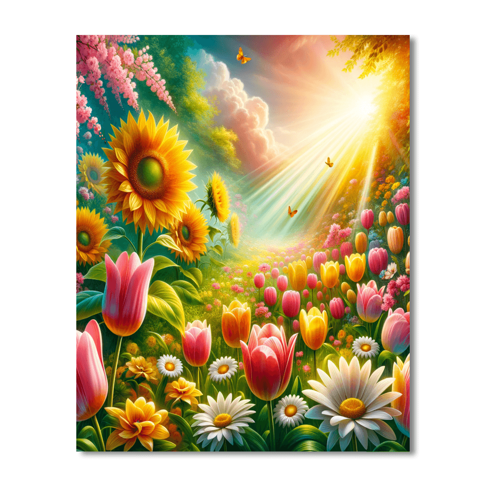 Harmony In Bloom Paint By Numbers Art