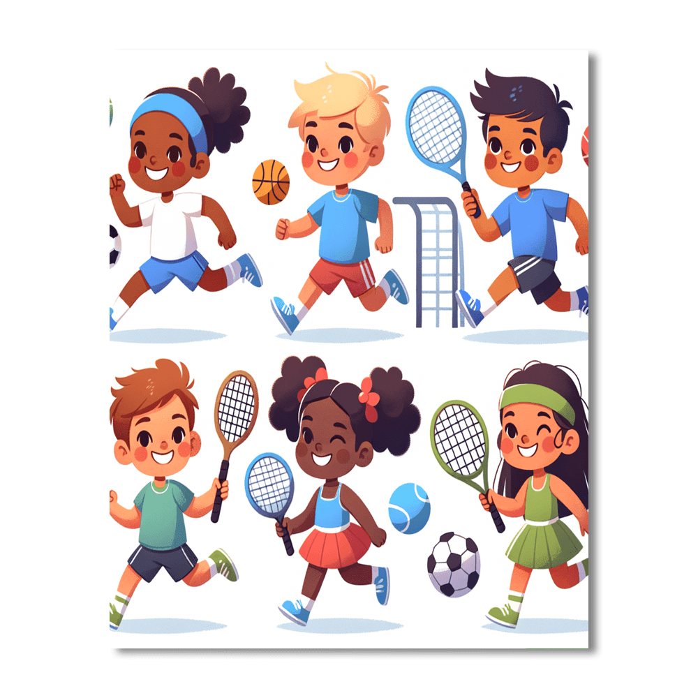 Lively Sports Stars Painting Number Kit