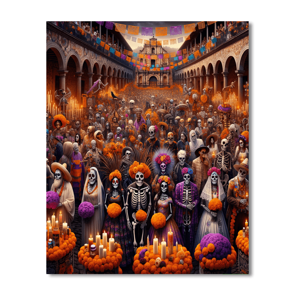 Day Of The Dead - Oaxaca Paint By Color