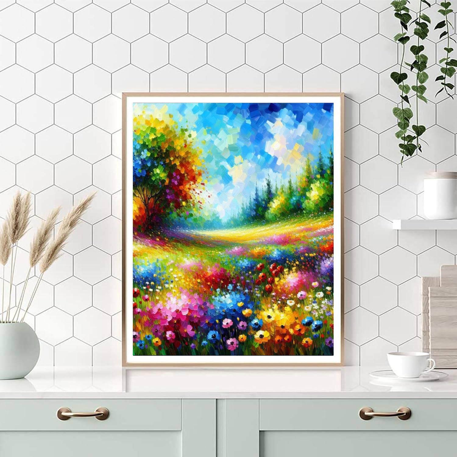 Springtime Meadow Symphony Numbered Painting Kits