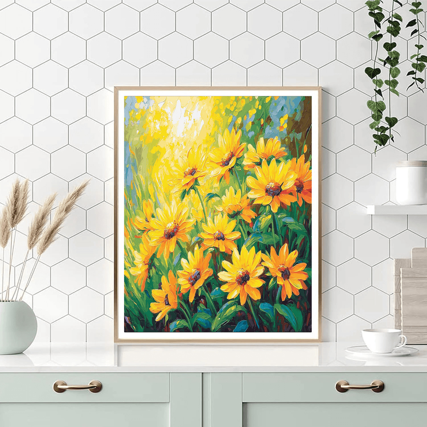 Vincent Van Gogh Inspired Radiant Summer Meadows  Paint By Numbers Kits