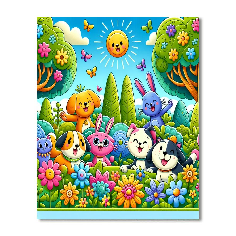 The Happy Pet Adventure DIY Paint By Numbers