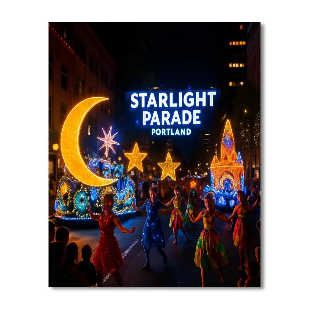 Starlight Parade - Usa Paint By Color
