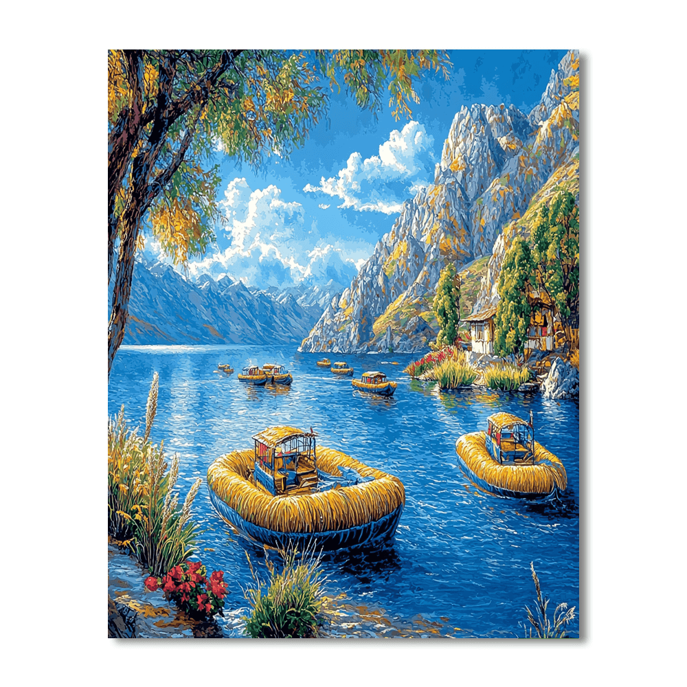 Lake Titicaca Numbered Painting Kits