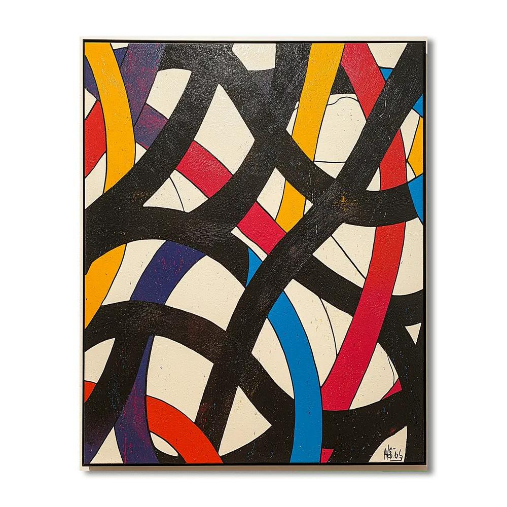 Banksy Inspired Invisible Connections  Number Painting