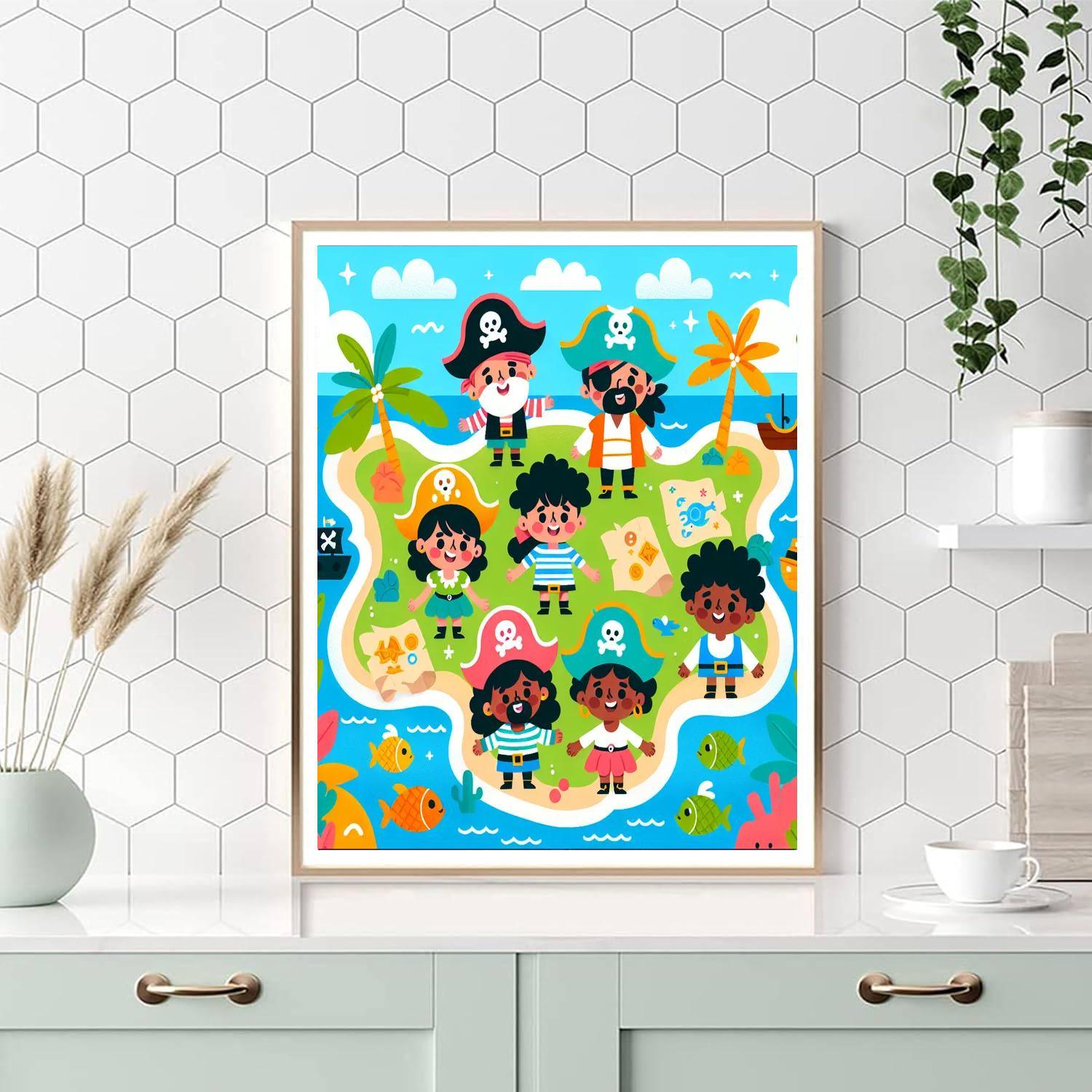 Daring Pirates On The High Seas Numbered Painting Kits