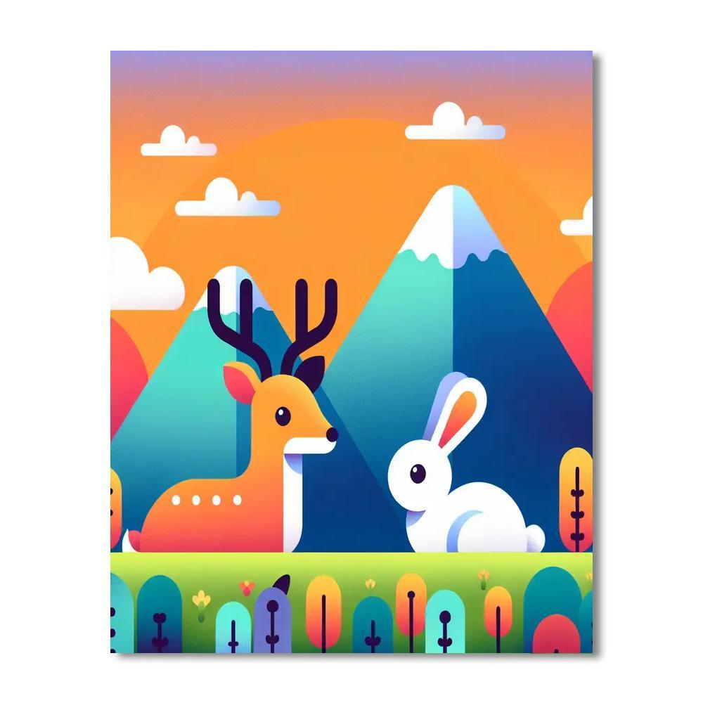 Mountain Meadow Mystery Paint By Numbers Art