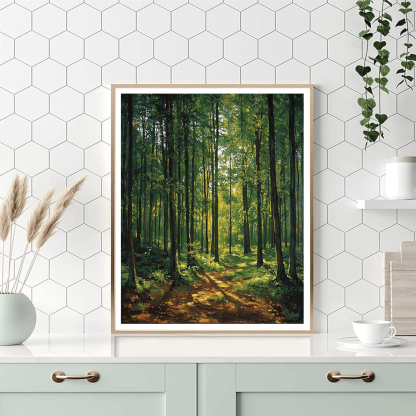 Caspar David Friedrich Inspired A Walk In The Woods Paint By Numbers Kits