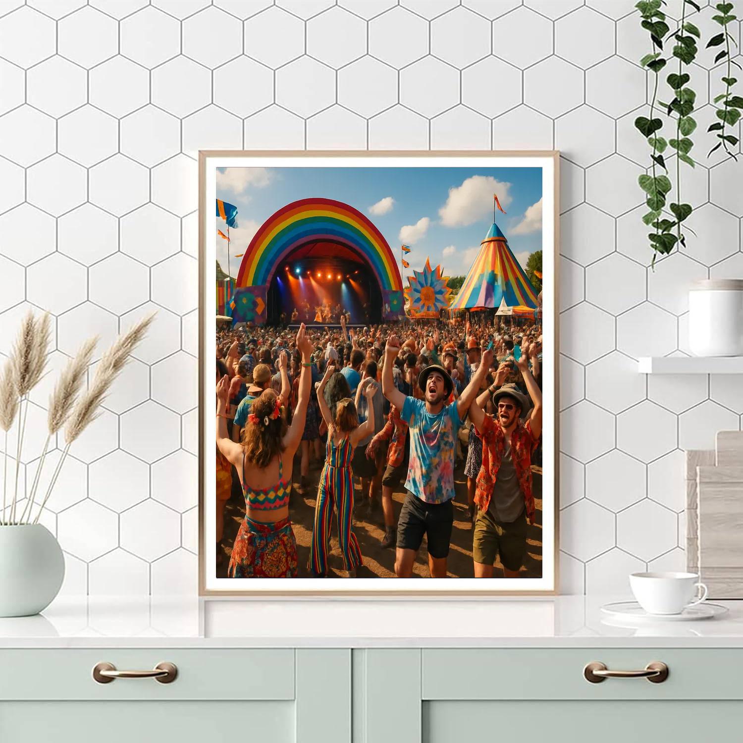 Festival Of Glastonbury Painting By Numbers Kit