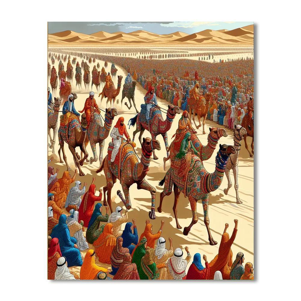 Camel Festival - Saudi Arabia Paint By Numbers Art