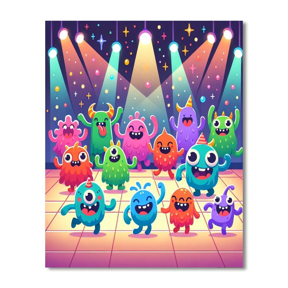 Monster Dance Party Paint By Numbers Kits