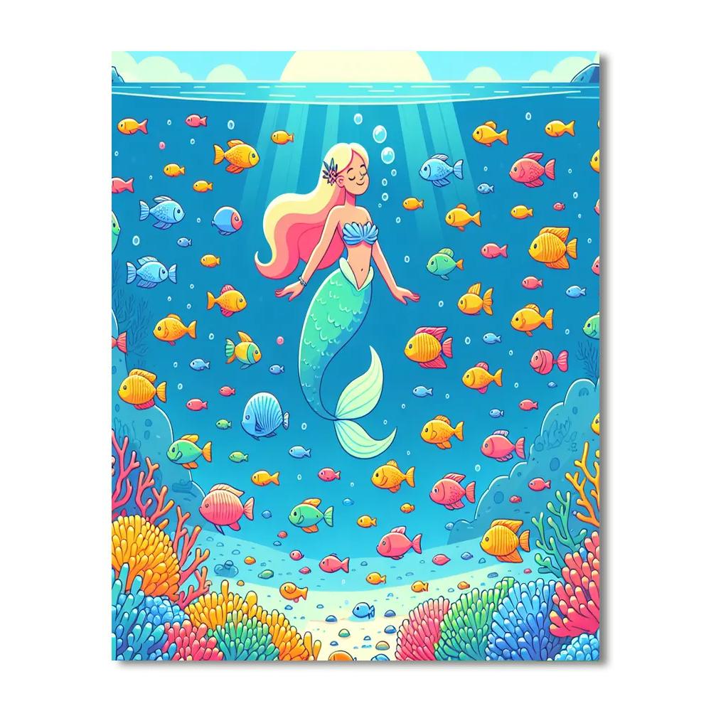 Mystic Mermaid Numbered Painting Kits