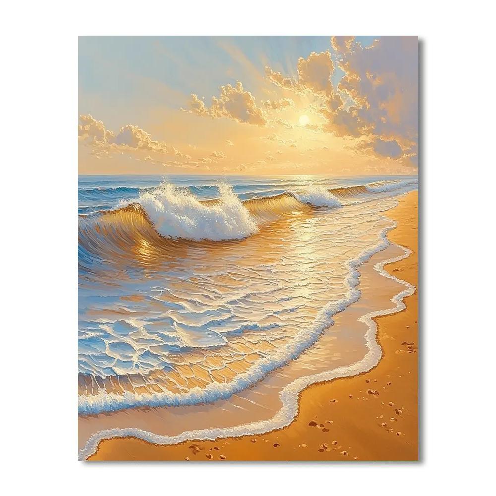 J.M.W. Turner Inspired Serenity Of Seaside  Paint By Numbers Kits