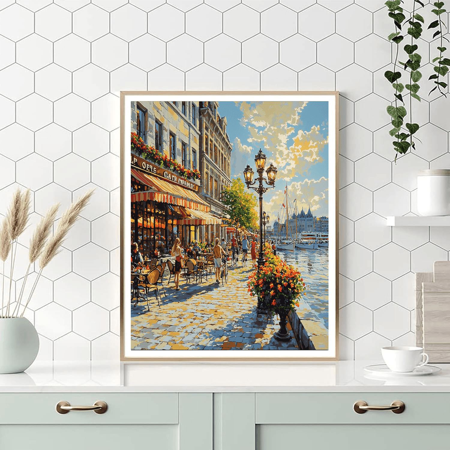 Montreal's Old Port Painting Number Kit