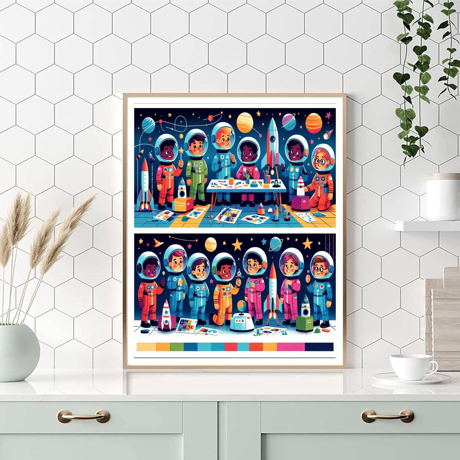 Space Camp Numbered Painting Kits