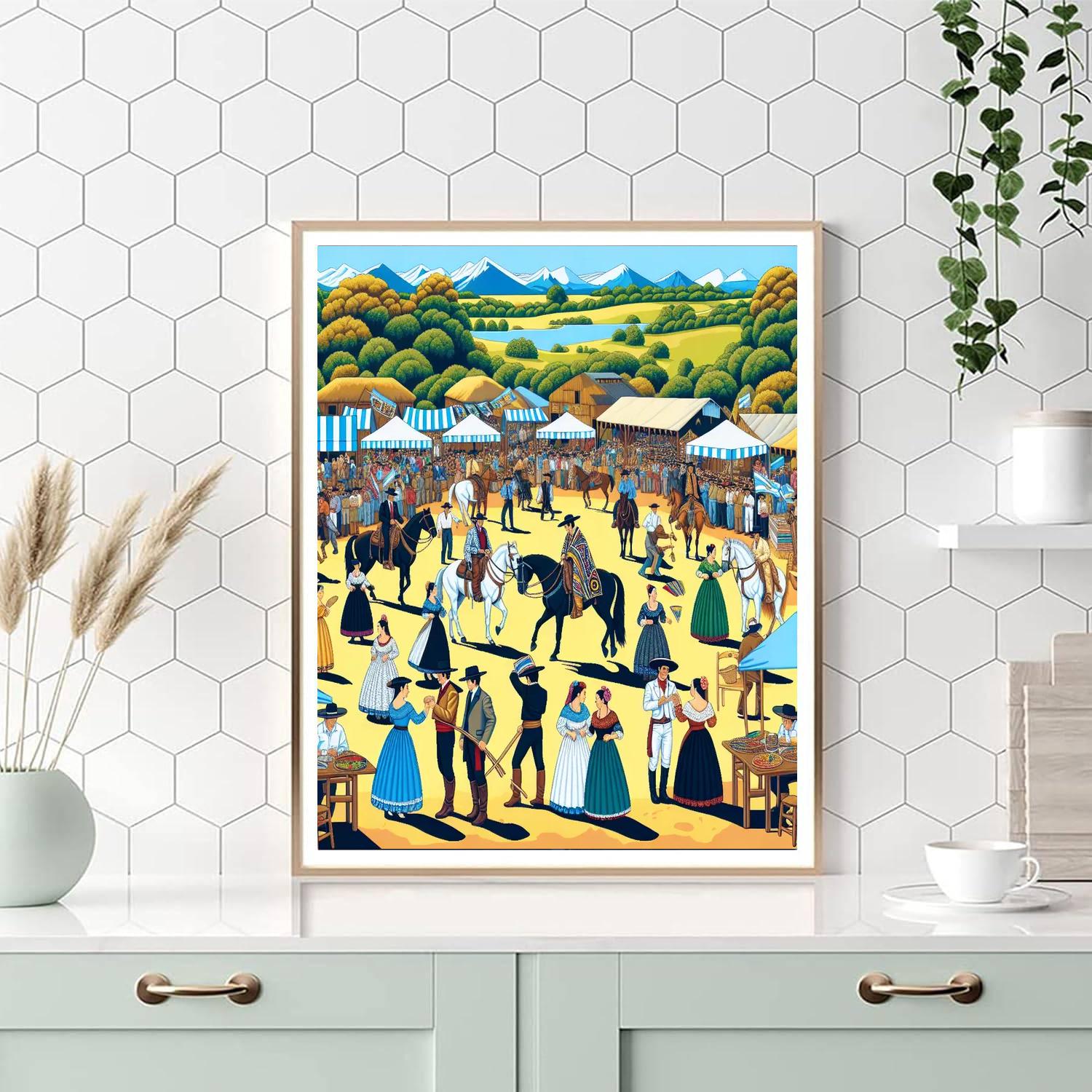 El Dia De La Tradición - Argentina Paint By Numbers