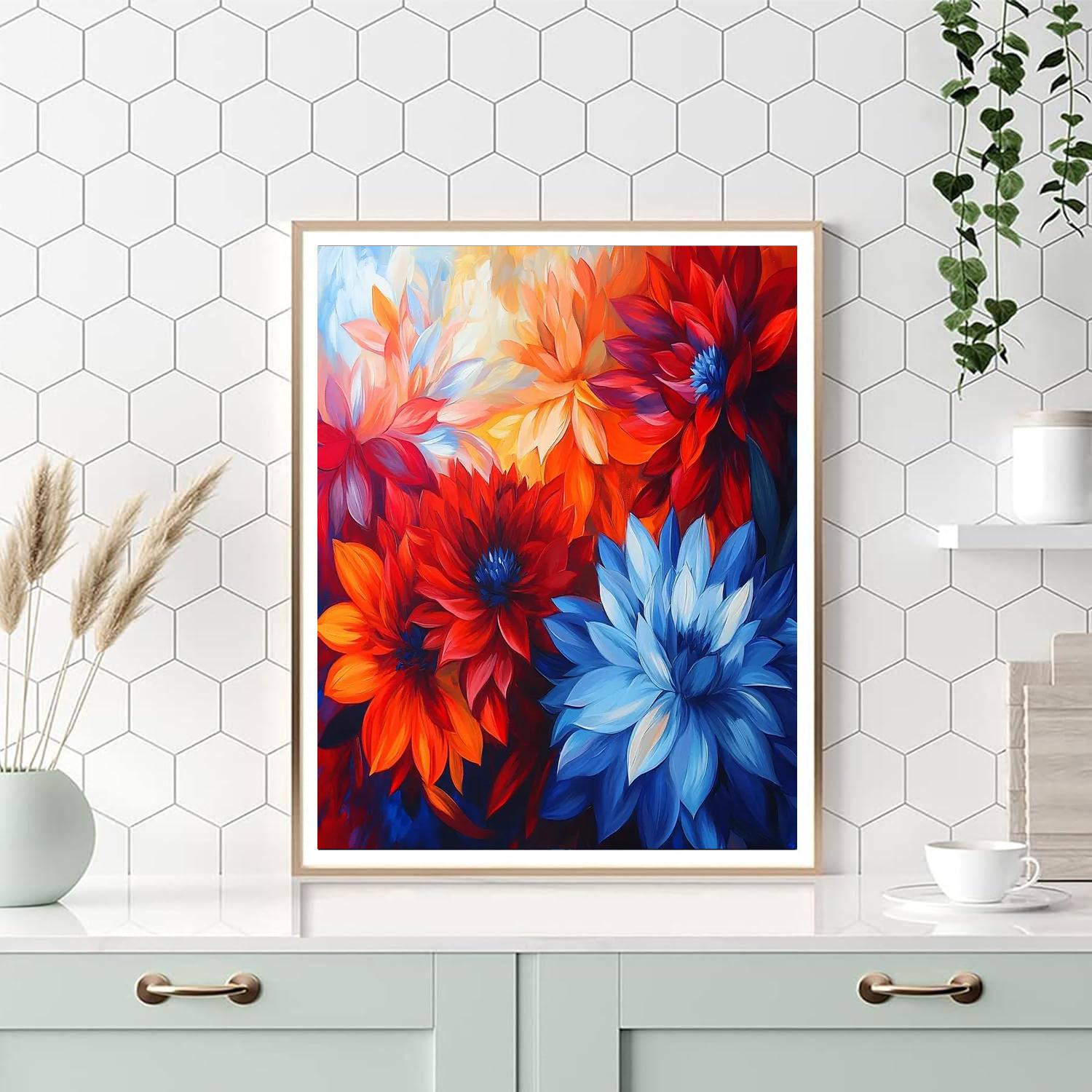 Frida Kahlo Inspired Embered Dreams  Painting Number Kit