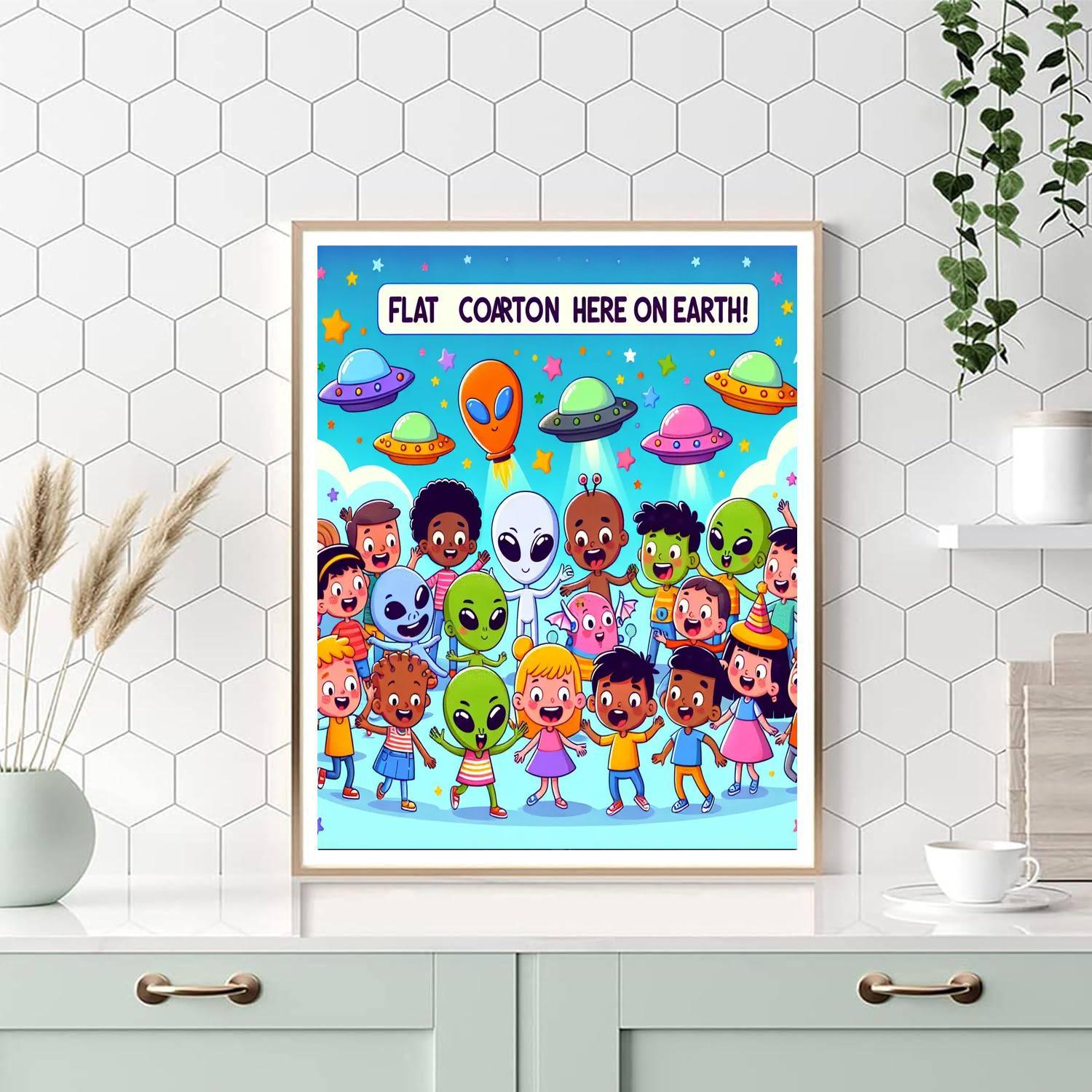Silly Alien Adventure Paint By Numbers Kits