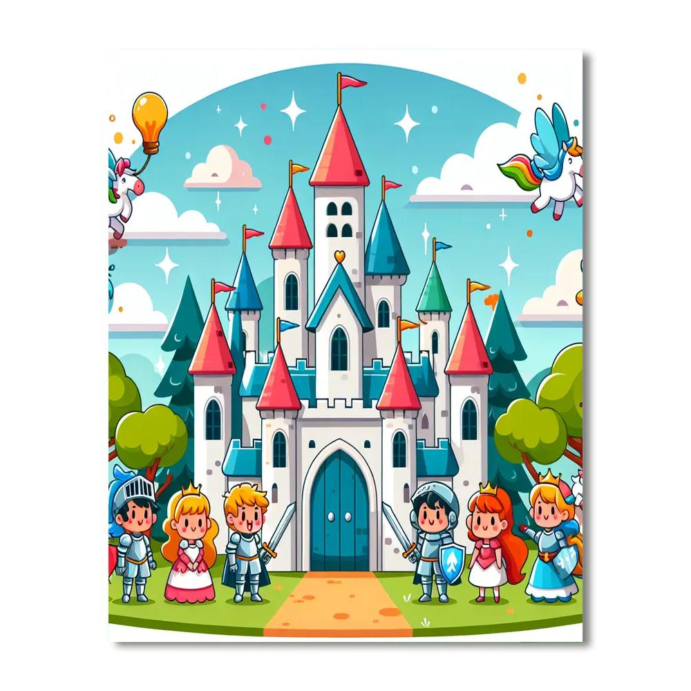 Whimsical Castle Adventure DIY Paint By Numbers