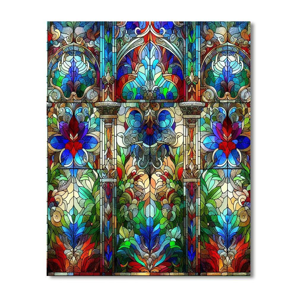 Stained Glass Reflections Paint By Numbers Art