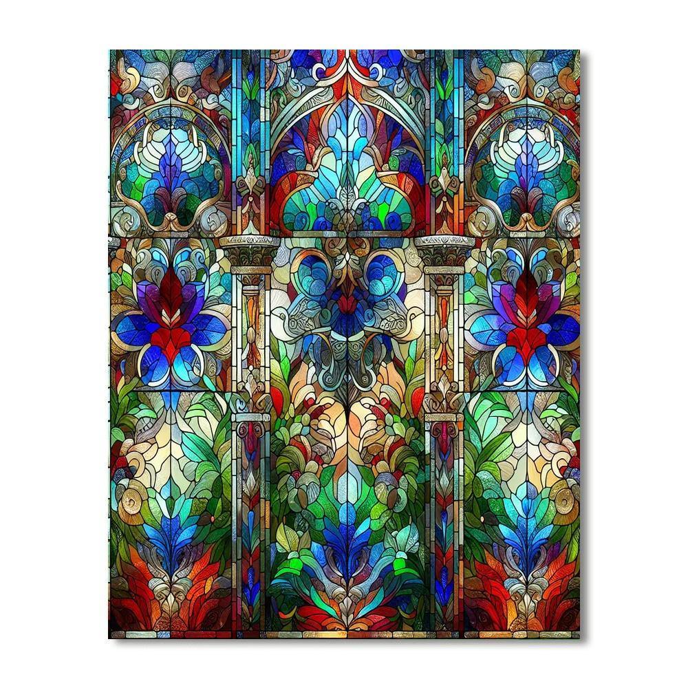 Stained Glass Reflections Paint By Numbers Art