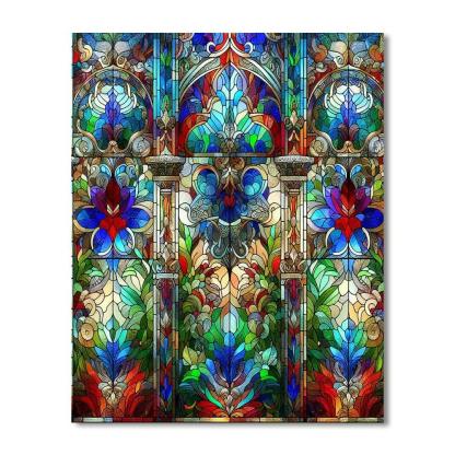 Stained Glass Reflections Paint By Numbers Art