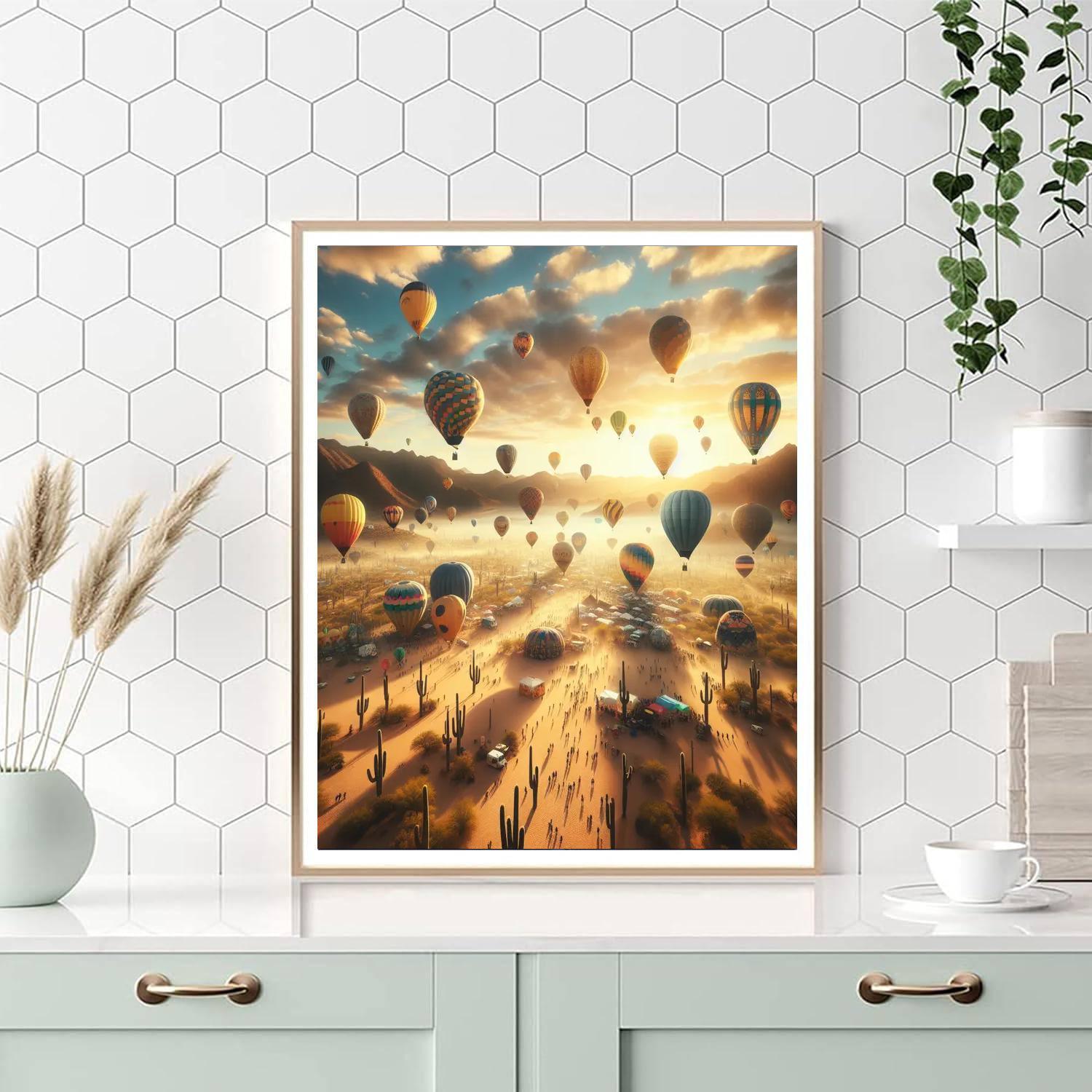 Albuquerque Balloon Fiesta - New Mexico DIY Paint By Numbers