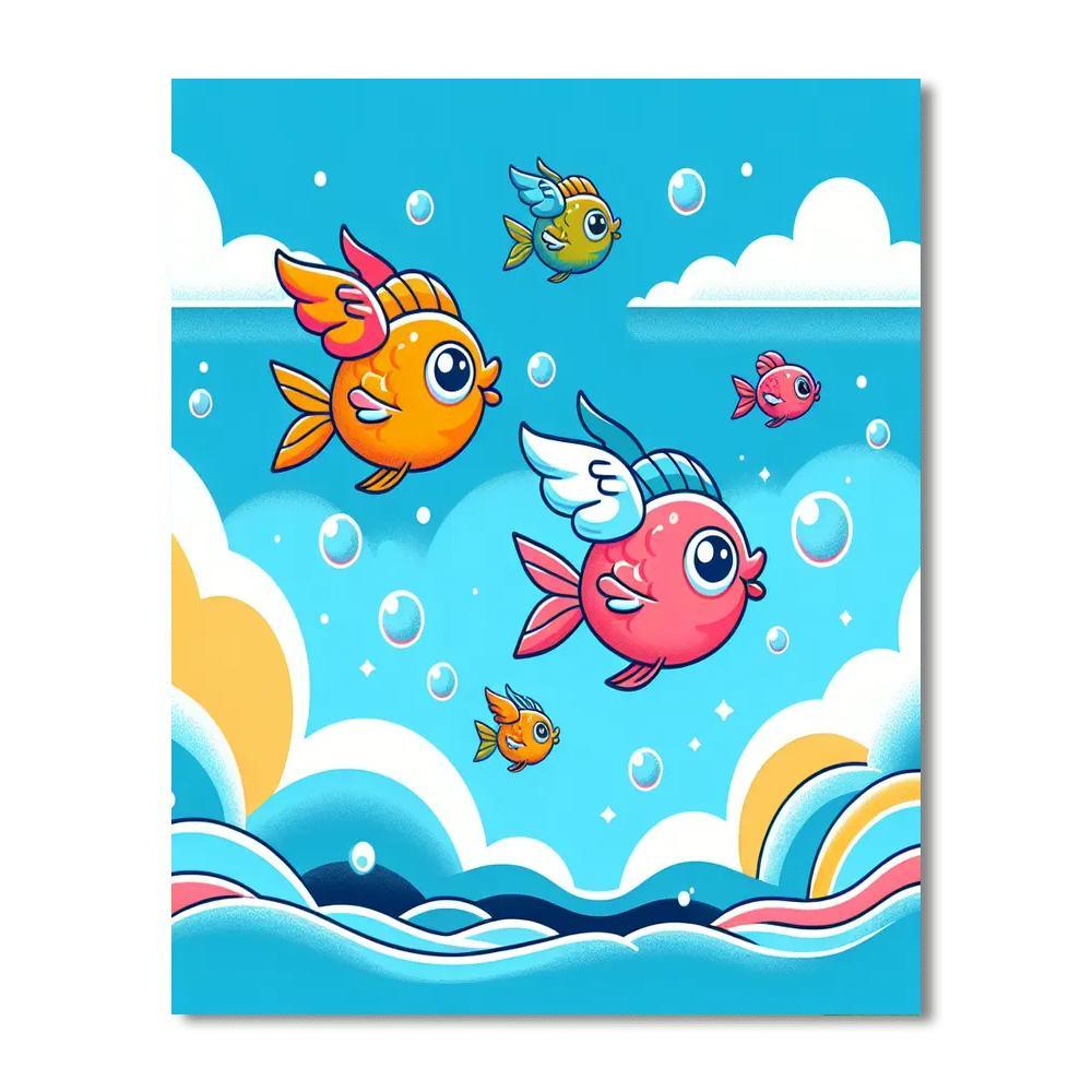 Fantastic Flying Fish Paint By Color