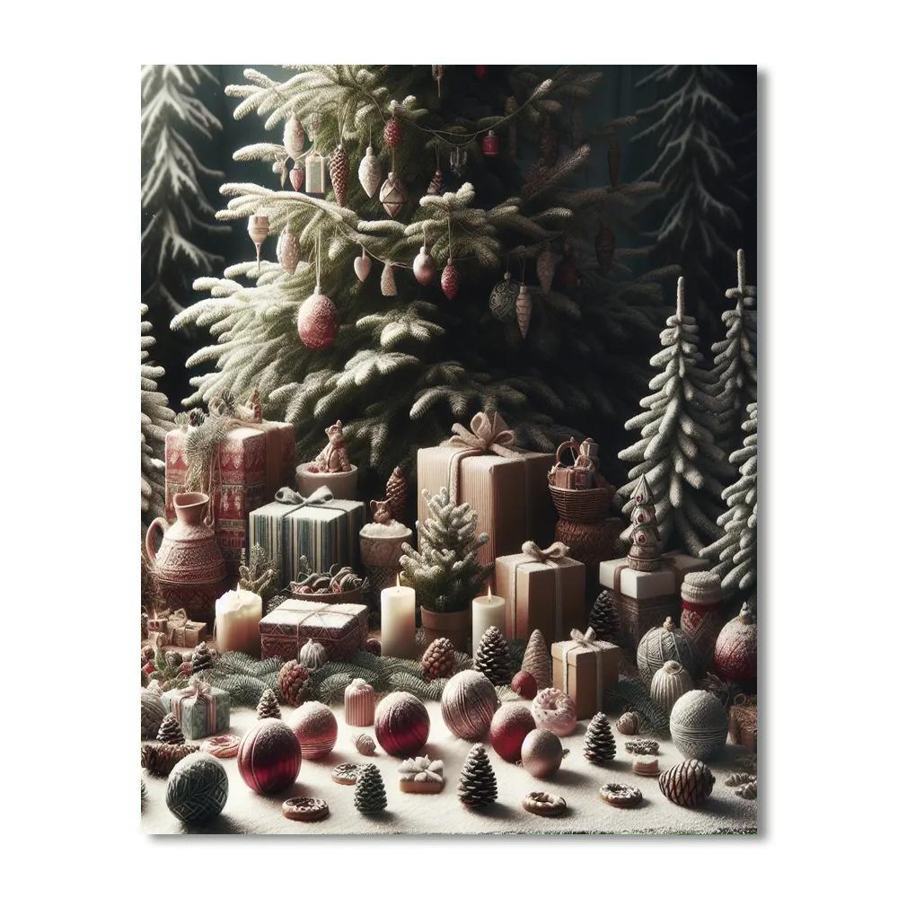 Festive Nordic Christmas Numbered Painting Kits
